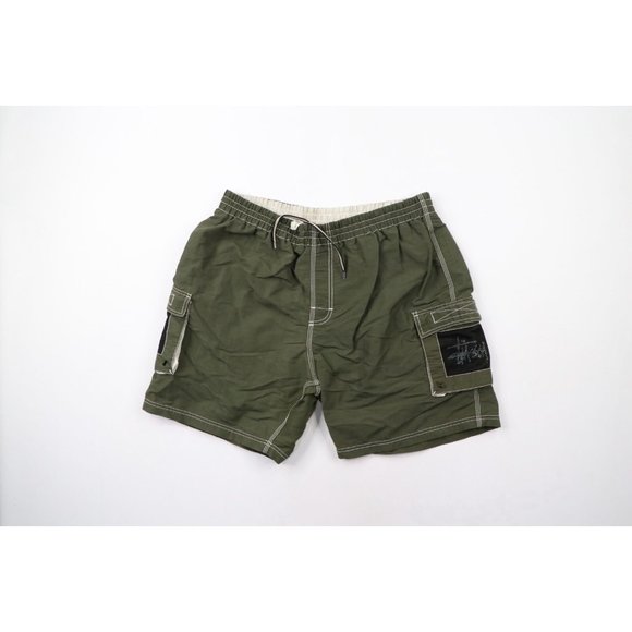 Stussy | Shorts | Vintage Stussy Mens Xl Spell Out Lined Cargo